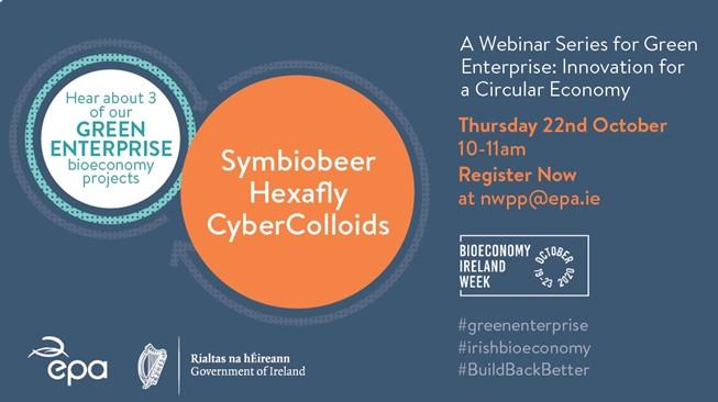 The event will present three Green Enterprise projects including IMR's Symbiobeer